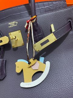 Her bag charm geegee rodeo pegase cheval hermes bag charm leather rocking horse cute bag charm not twilly  for birkin kelly bag evelyne lindy constance