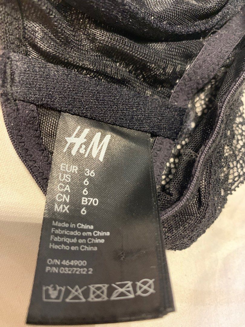 H&M lacey halter bra (Category: Undergarments & Loungewear) located in Quezon City. Submitted by ron_s (Listing ID 1307337083, Image 3). Description: Unused Not padded No issues.