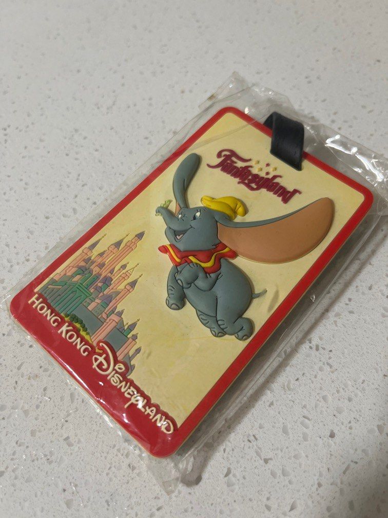Hong Kong Disneyland Disney exclusive dumbo luggage tag