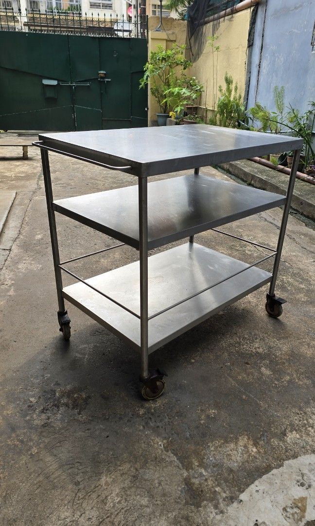 Ikea Flytta Stainless Steel Kitchen Cart, Furniture & Home Living