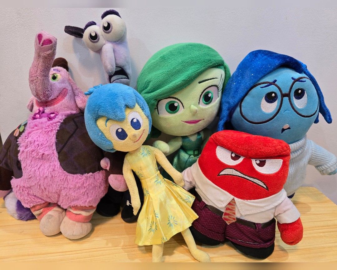 Inside Out Plush Toy (Category: Plushies & Soft Toys) located in Quezon City. Submitted by babylianne (Listing ID 1307272989, Image 1). Description: Original Disney Pixar Plush Toy Sadness Bat Op - 880 Untested - LR44 Battety used Clean Battery Compartment Declared as Plushies Joy - 680 Anger Jumbo - 1000 Big and Huggable Fear - 780 Sadness Big - 1000 Sadness Jumbo - 1500 Brandnew with papertag Joy - Talking - 1200 Battery Operated - Working Rare