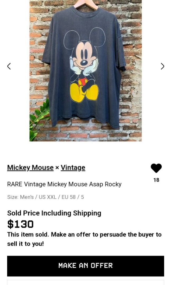 90s Disney Mickey T shirt Asap Rocky