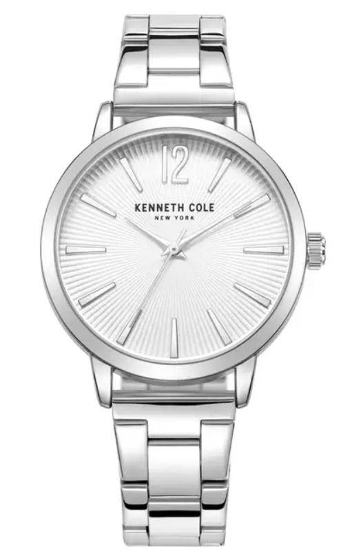 Kenneth Cole Three-Hand Quartz Bracelet Watch, 35mm Kenneth Cole Watch Women 35mm Silver Tone Minimalist New  main image 2
