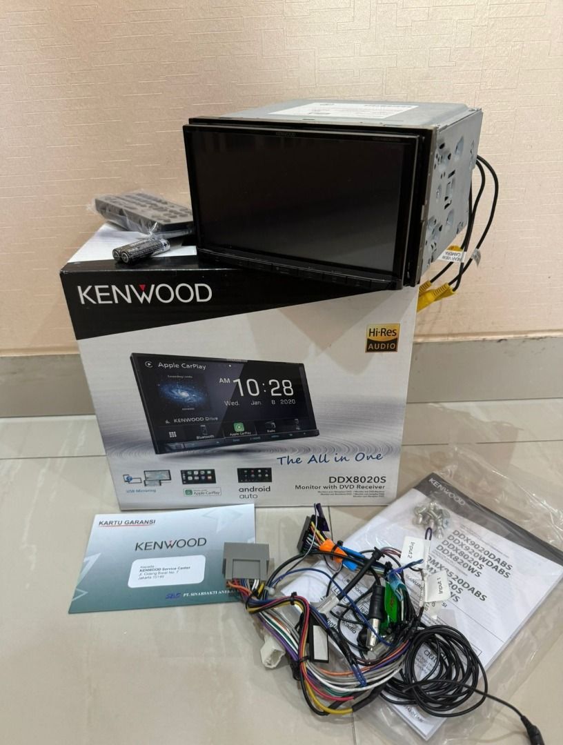 Kenwood DDX8020S Head Unit Double Din Tape 7" HI RES Audio, Musik