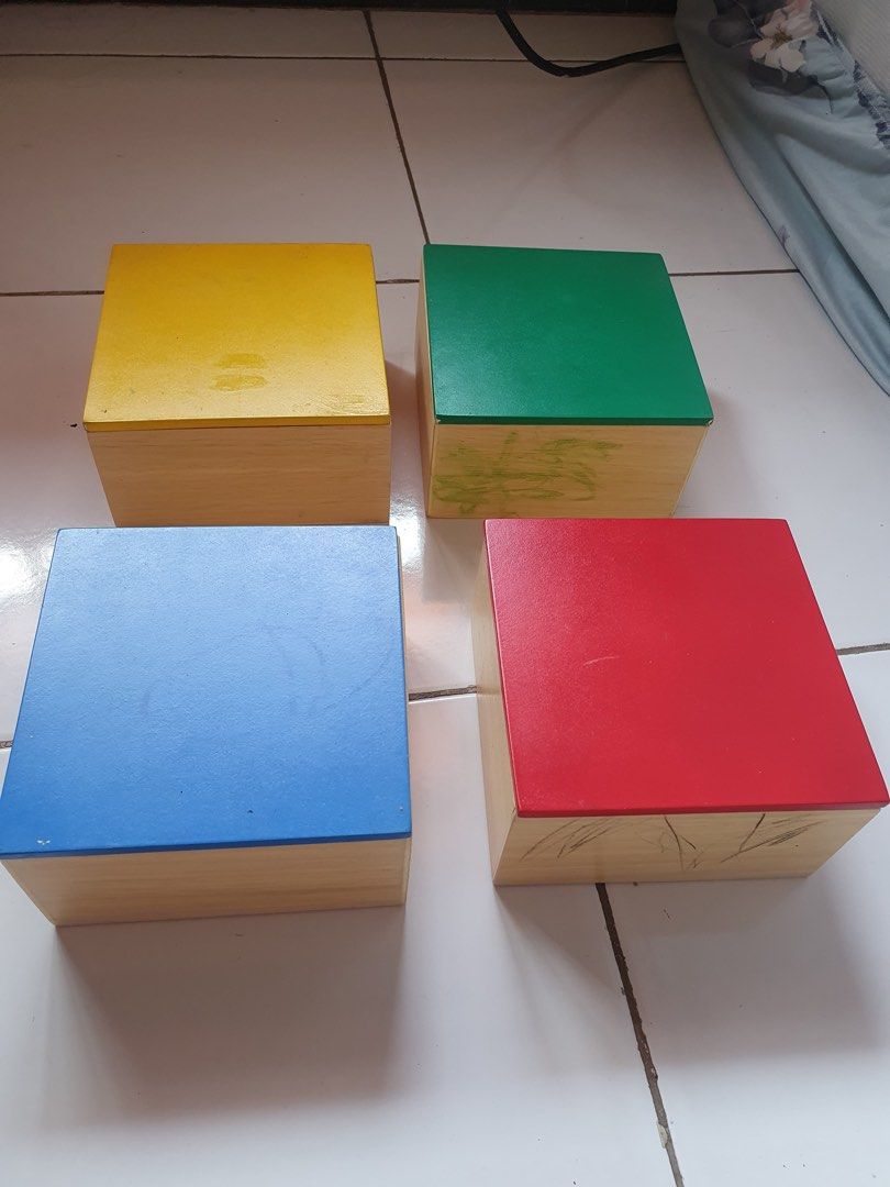 Mainan Anak Knobless Cylinder Montessori Balita, Bayi & Anak, Lainnya ...