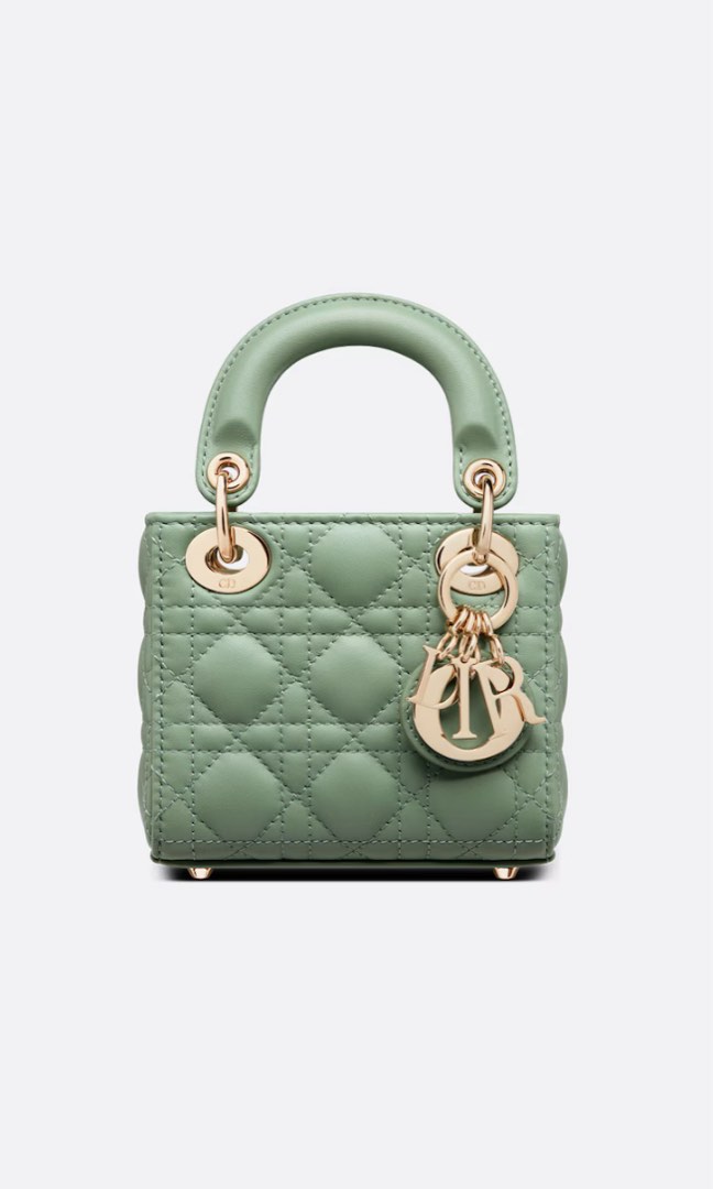 LADY DIOR MINI MINT GREEN Luxury Bags Wallets on Carousell