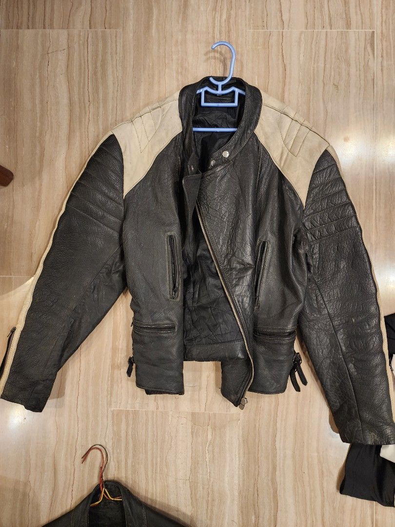 Cool Leather Vintage Jacket, biker, Men's Fashion, Coats, Jackets