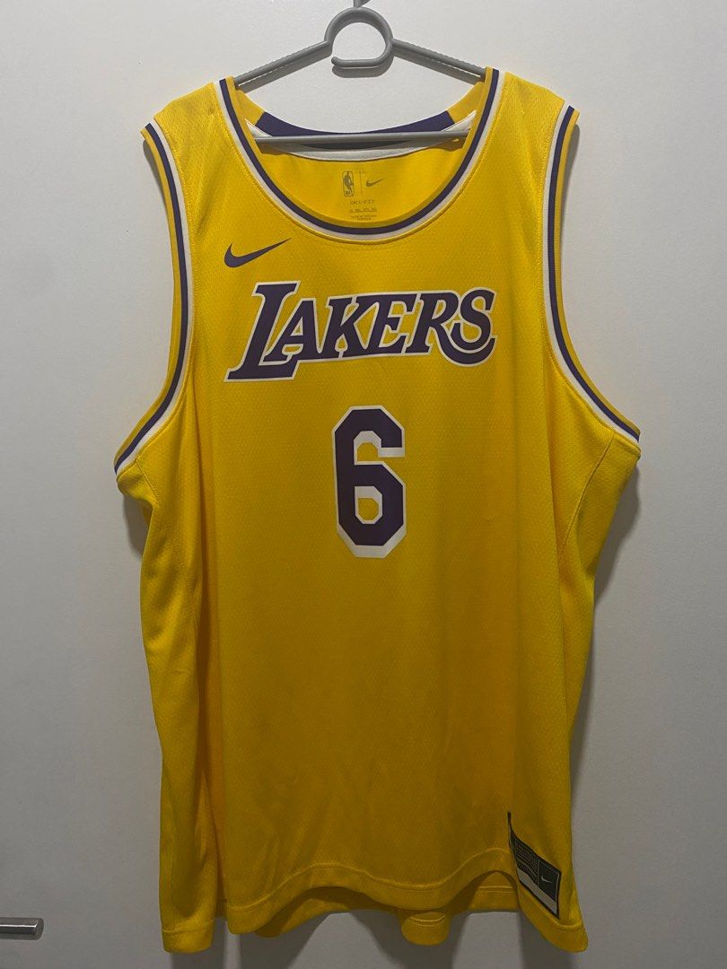 Authentic Lebron James NBA Lakers Nike Swingman Jersey 6 3XL Original From NBA Global Store Men s Fashion Activewear on Carousell