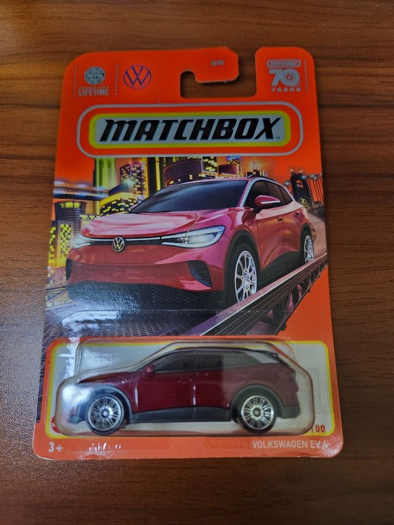 Matchbox 2022 Volkswagen EV 4 Die Cast Car - 1:64 Scale Blue Electric Vehicle Model Sealed - View #2