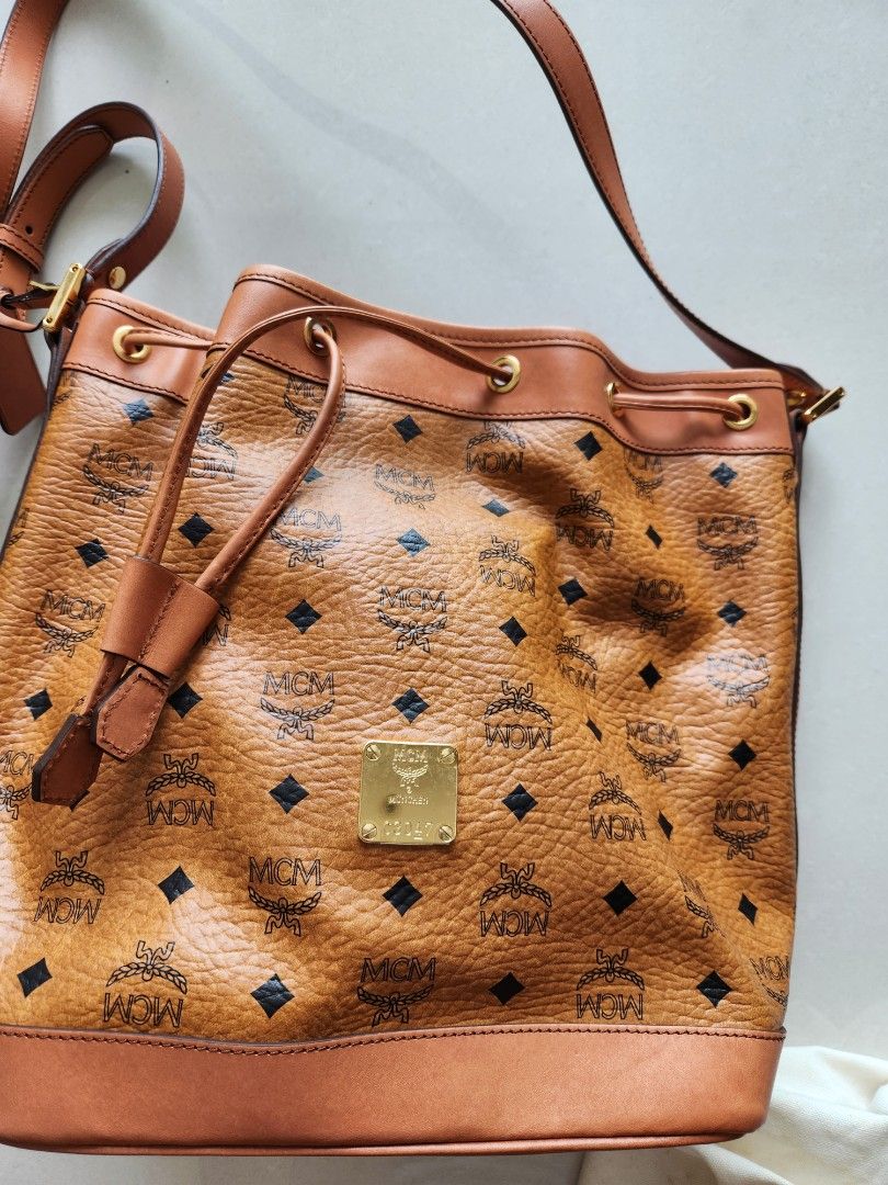 MCM drawstring bag heritage collection