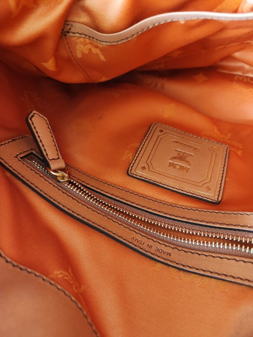 Mcm heritage drawstring bag hot sale