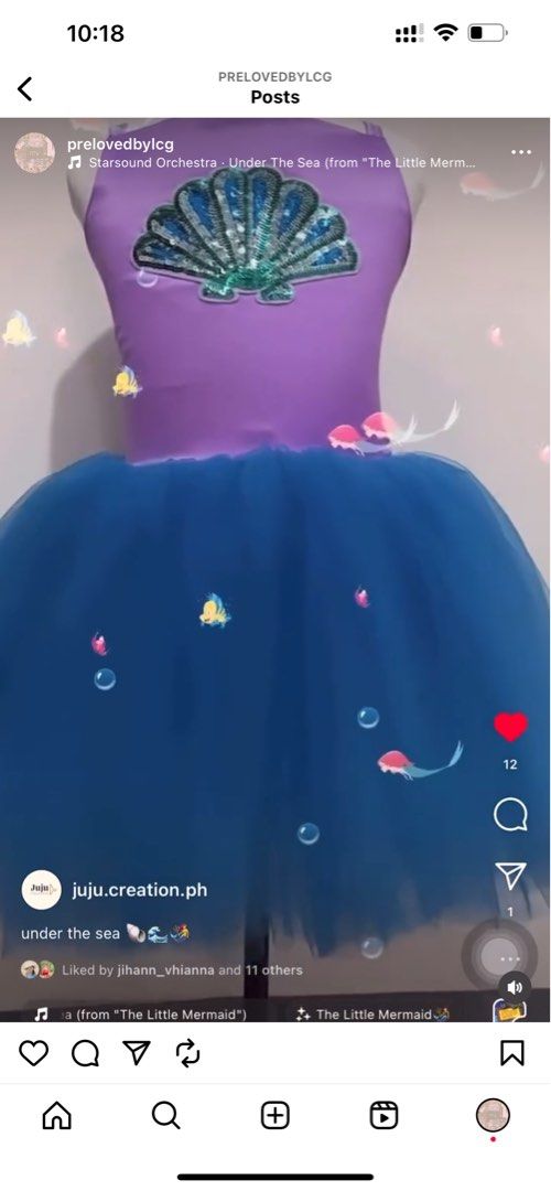 mermaid inspired tutu (Category: Babies & Kids Fashion) located in Caloocan City. Submitted by pmaerc (Listing ID 1307250808, Image 2). Description: juju creation fluffier tutu size 2/3 php 800 with free cape bought brandnew at php 1750.