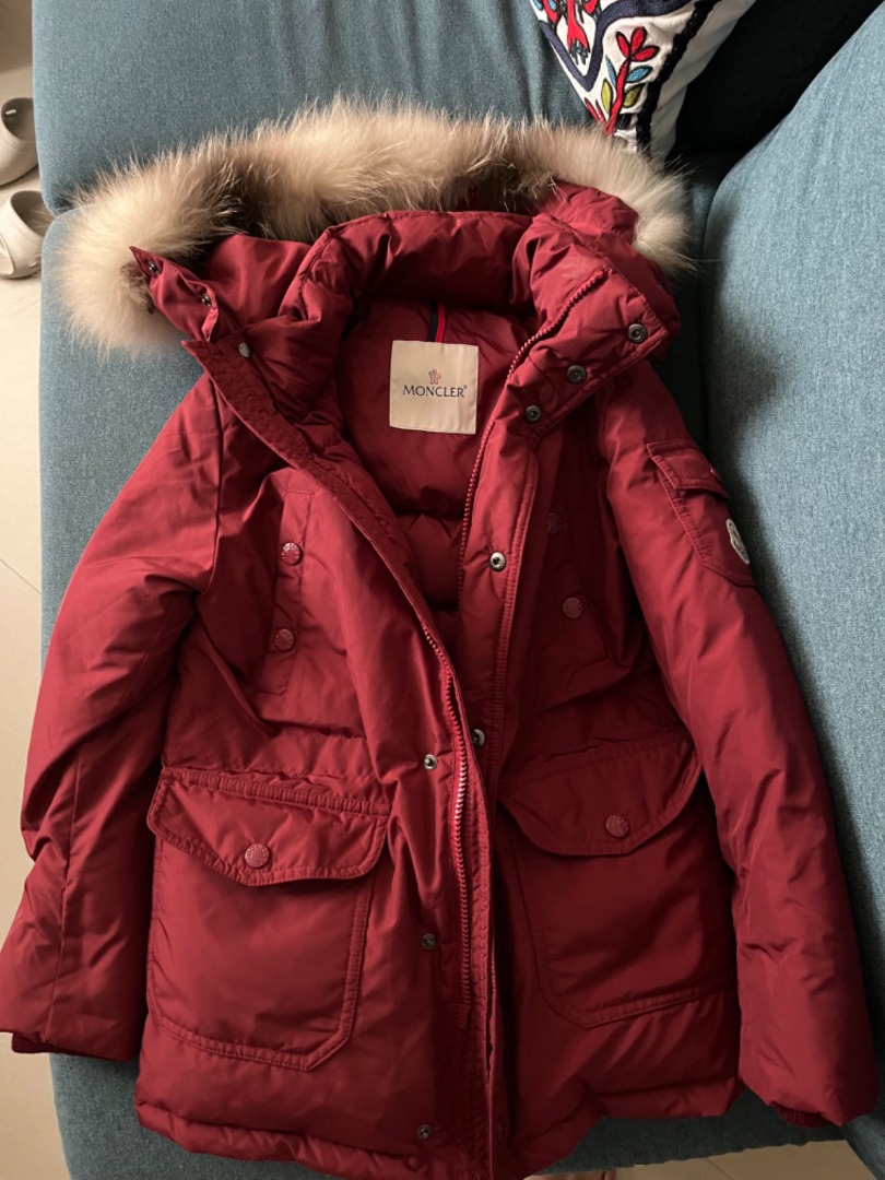 Moncler wine red jacket sales