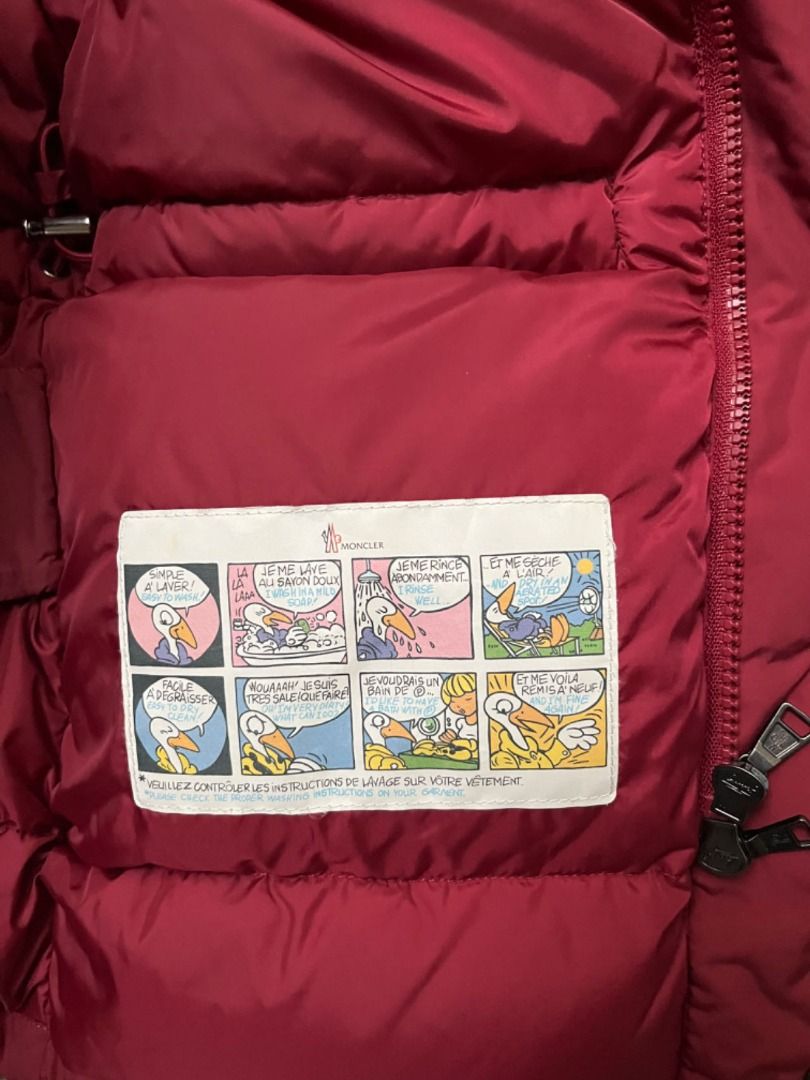 Moncler wine red jacket outlet