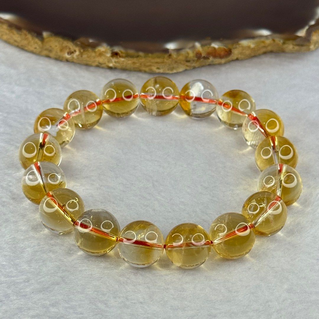 Natural Citrine Beads Bracelet 48.72g 19cm 12.9mm 17 Beads Women s Fashion Jewelry Organisers Bracelets on Carousell