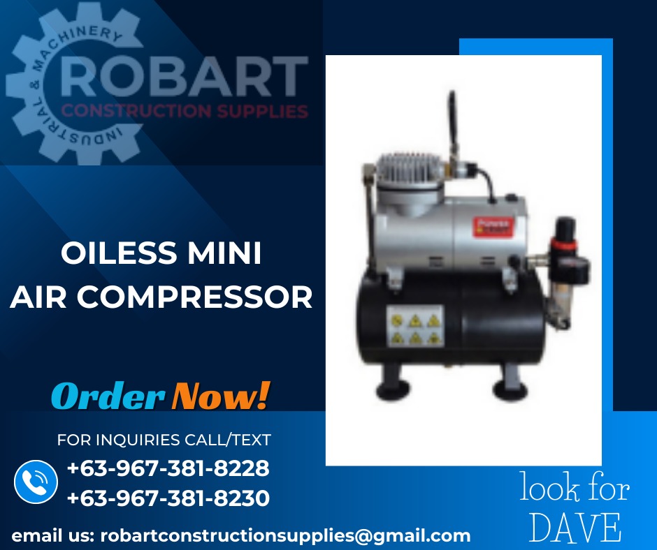 OILESS MINI AIR COMPRESSOR, Commercial & Industrial, Construction Tools ...