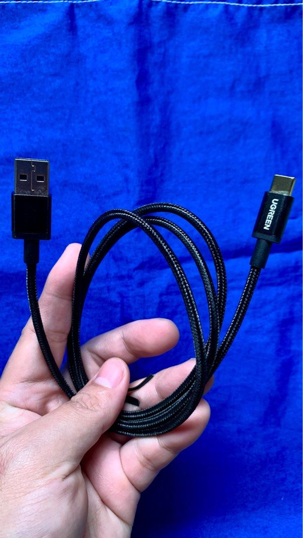 ORGINAL UGREEN TYPE C CABLE (Category: Chargers & Cables) located in Manila. Submitted by cedric.shin (Listing ID 1307309570, Image 3). Description: ✅ FAST CHARGING ✅ BRAIDED NYLON ✅ 1 METER (STANDARD SIZE) .