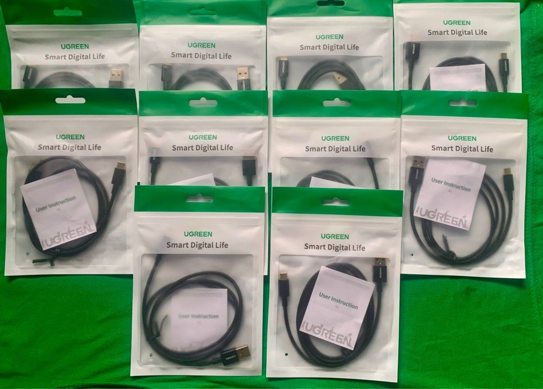 ORGINAL UGREEN TYPE C CABLE (Category: Chargers & Cables) located in Manila. Submitted by cedric.shin (Listing ID 1307309570, Image 1). Description: ✅ FAST CHARGING ✅ BRAIDED NYLON ✅ 1 METER (STANDARD SIZE) .