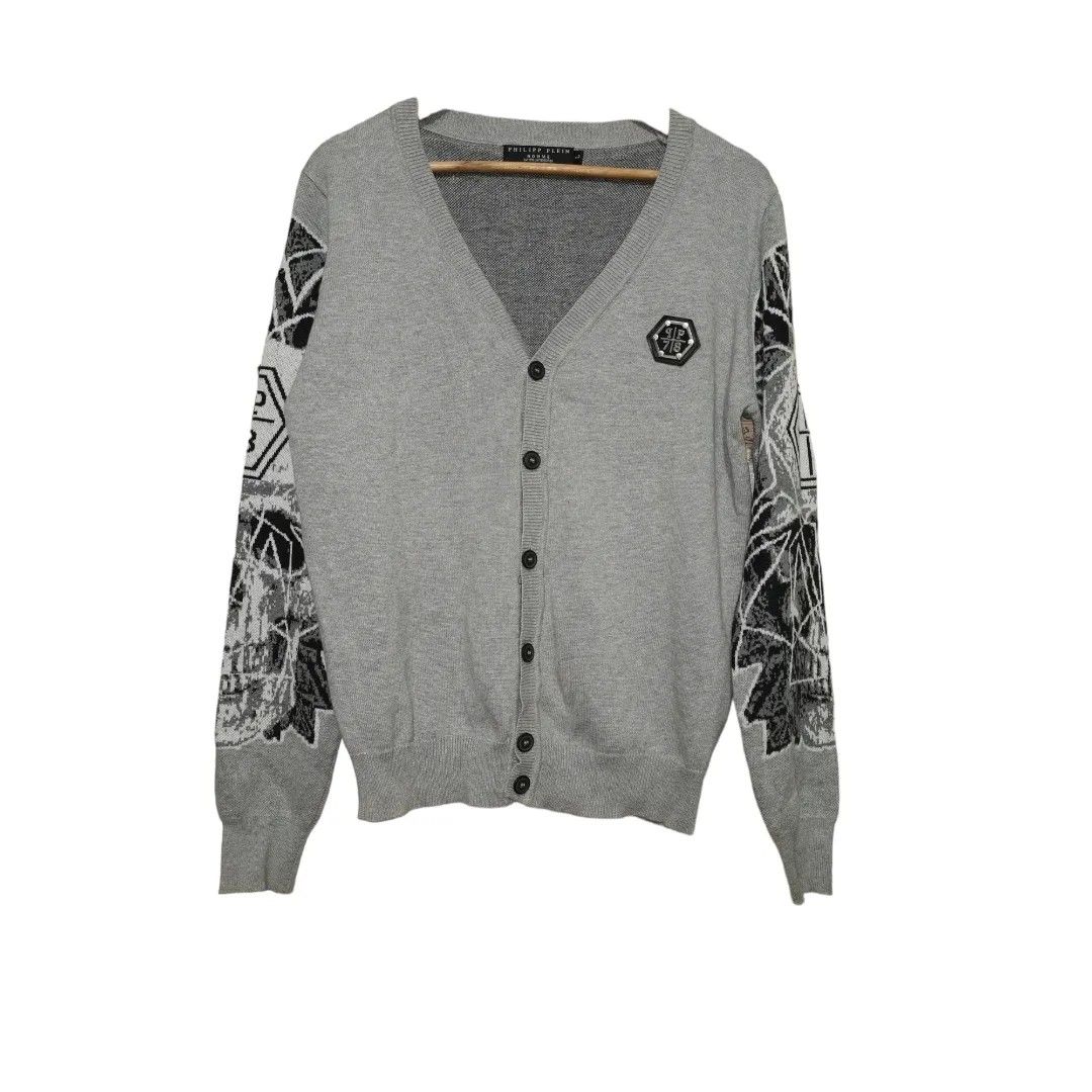 Philipp plein cardigan Men s Fashion Coats Jackets and Outerwear on Carousell
