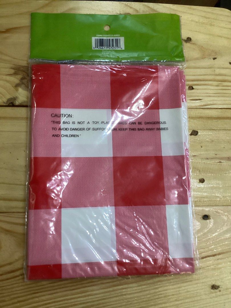 Plastic Tablecloth (Category: Table Linen & Textiles) located in Davao. Submitted by ferdipt (Listing ID 1307254626, Image 3). Description: Checkered pattern 72 IN Length X 54 IN WIDTH Available : 2 Blue Checkered & 2 Red Checkered pattern .