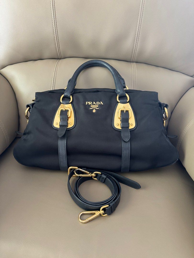 Prada 2 way bag (Category: Luxury Bags & Wallets) located in Malolos. Submitted by luxeandlately (Listing ID 1307254604, Image 1). Description: Used in very good condition Comes with dustbag Bought in Dubai Fixed price .