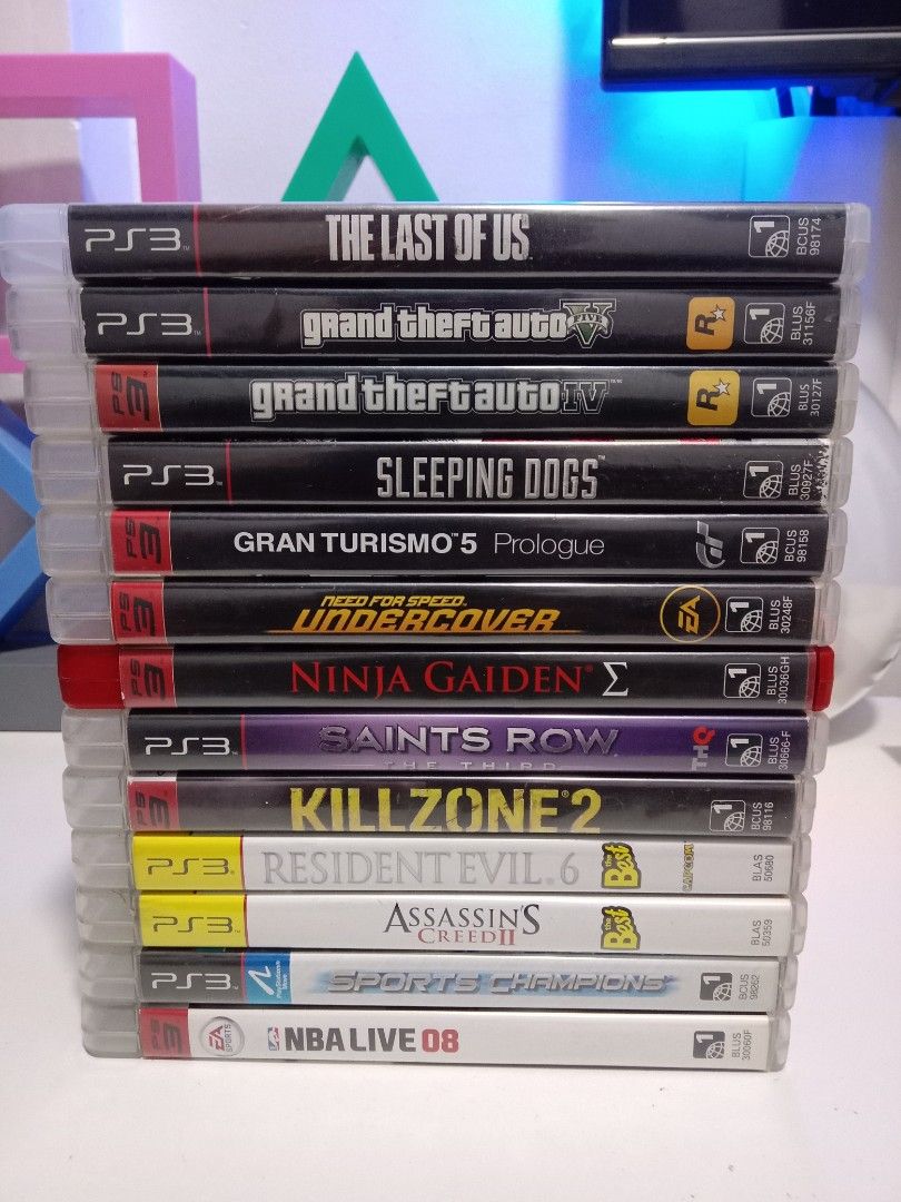 PS3 Game (Category: PlayStation) located in Quezon City. Submitted by rgsph140 (Listing ID 1307361547, Image 1). Description: ITEM: PS3 Game Working Tested 💯 Pricelist: SOLD-GTA V (R1 w/manual) 350-GTA IV (R1 w/o manual) 600-The Last Of Us (R1 w/manual) SOLD-Sleeping Dogs (R1 w/manual) 400-Grand Turismo Prologue (R1 w/manual) 400-Need For Speed Undercover (R1 w/manual) 400-Ninja Gaiden Sigma (R1 w/manual) 450-Saints Row The Third (R1 w/manual) 4