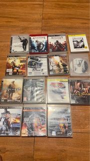 PS3 w/ 15 disc games and box