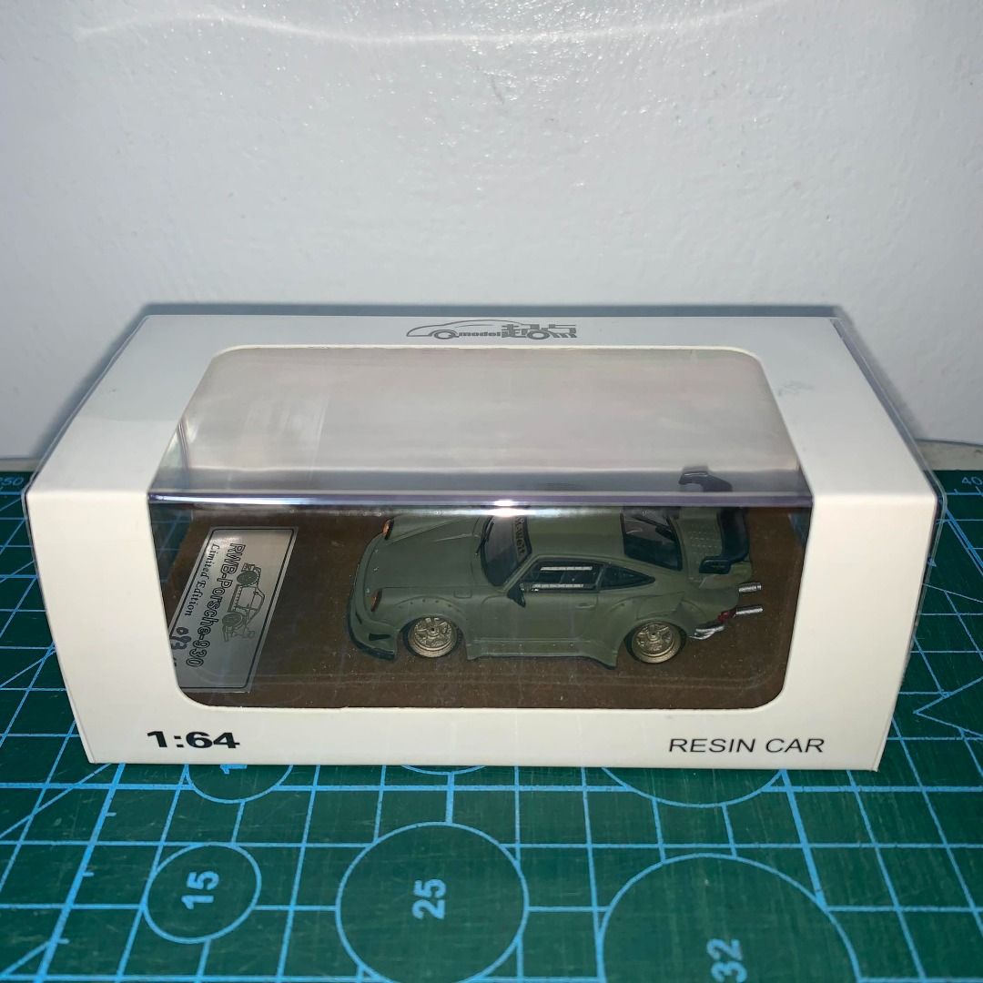 PORSCHE RWB 930 Modello Statico QiDian 1:64 Con GT Wing Nero – Edizione Da Collezione