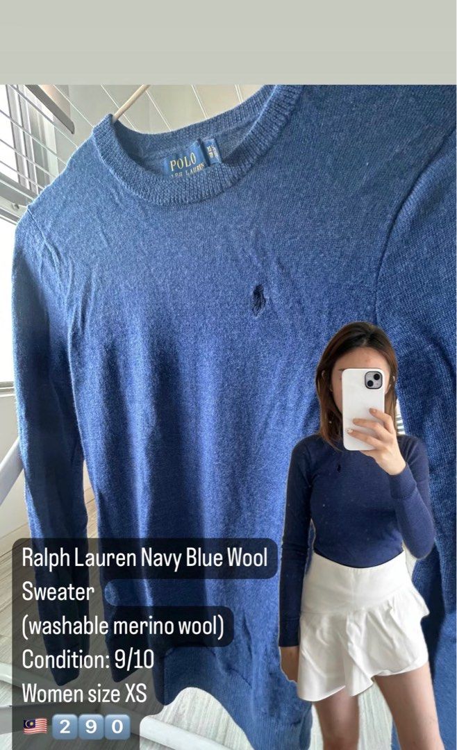 Ralph lauren washable merino wool sweater top