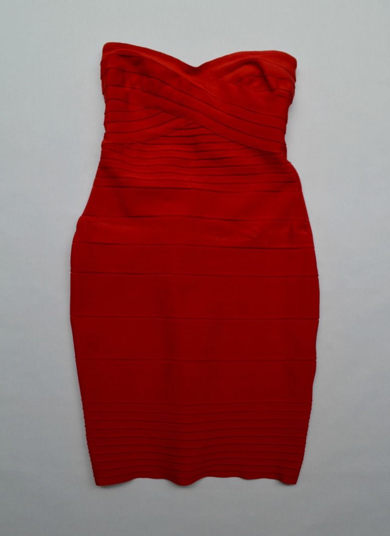 Red bandage dress uk cheap