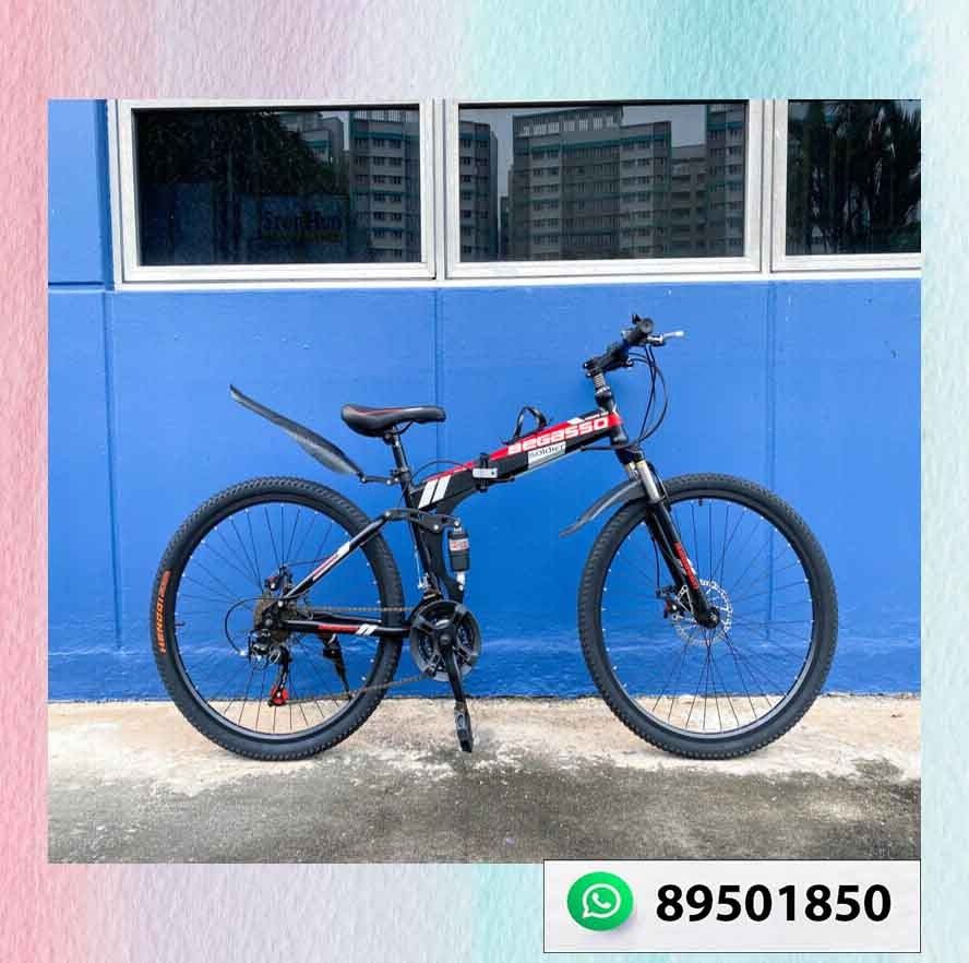 Shimano gear 21 speed 26 Wheel Begasso Foldable mountain bike Dominate the Trails with Our High Performance Foldable Mountain Bike Equipped with