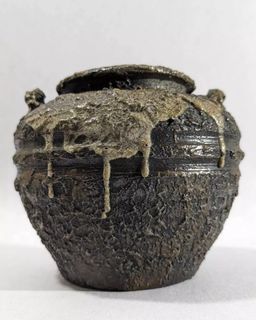 Stoneware Ikebana Vase with Potter's Mark