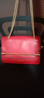 Strathberry Ruby Red East West Mini Crossbody Bag