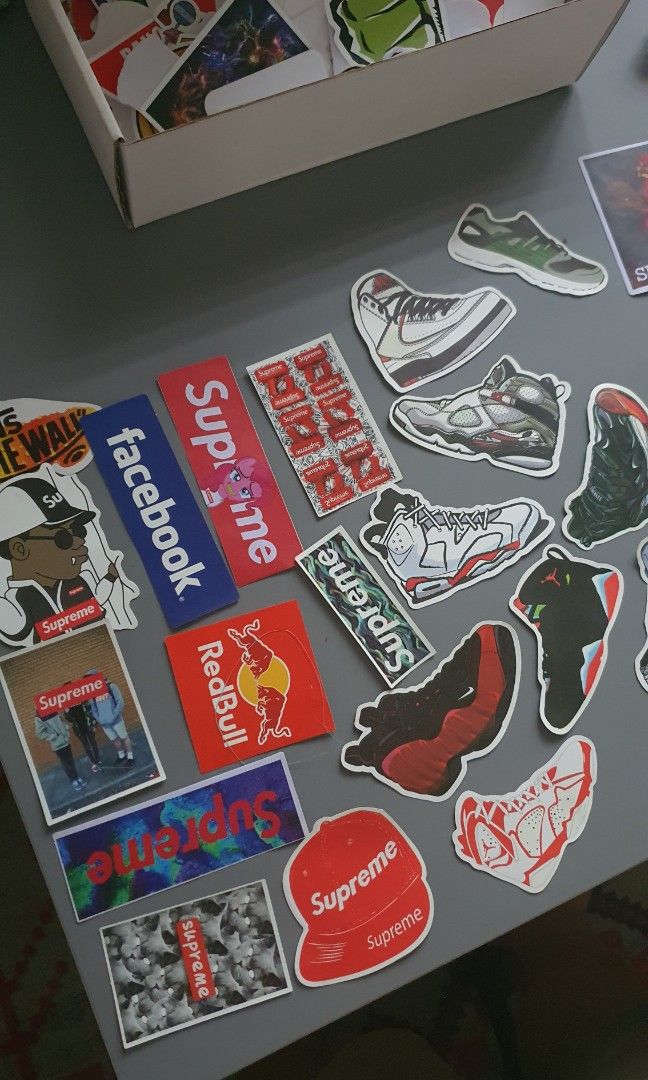 Supreme vans sticker cheap