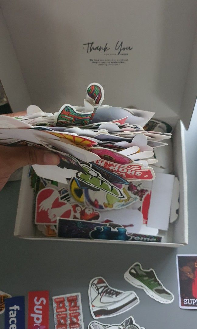 Supreme vans sticker 2025