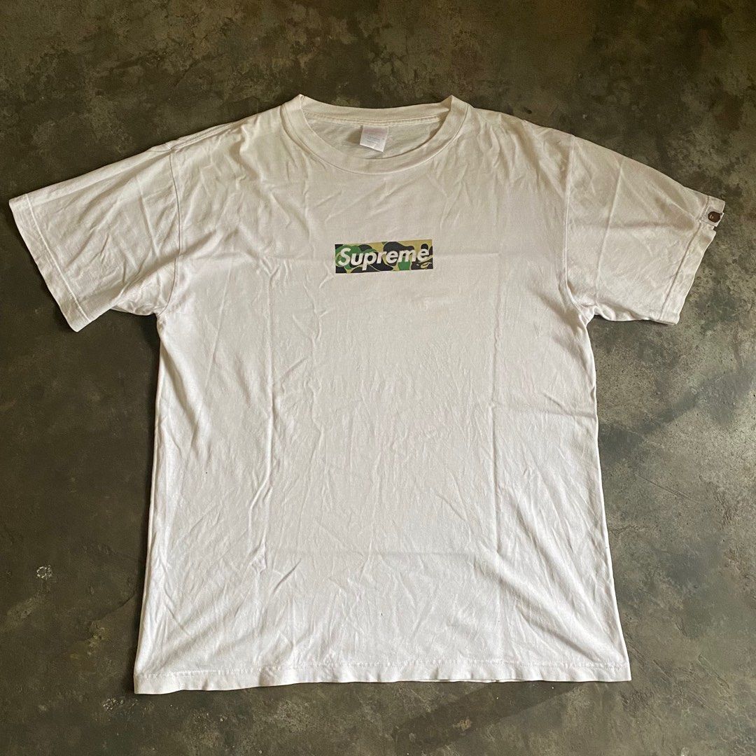 Supreme x bape t shirt 2025