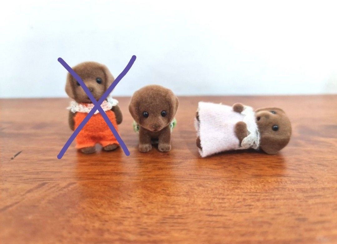 Sylvanian Families Hunter Smyth Chocolate Labrador Twin Babies