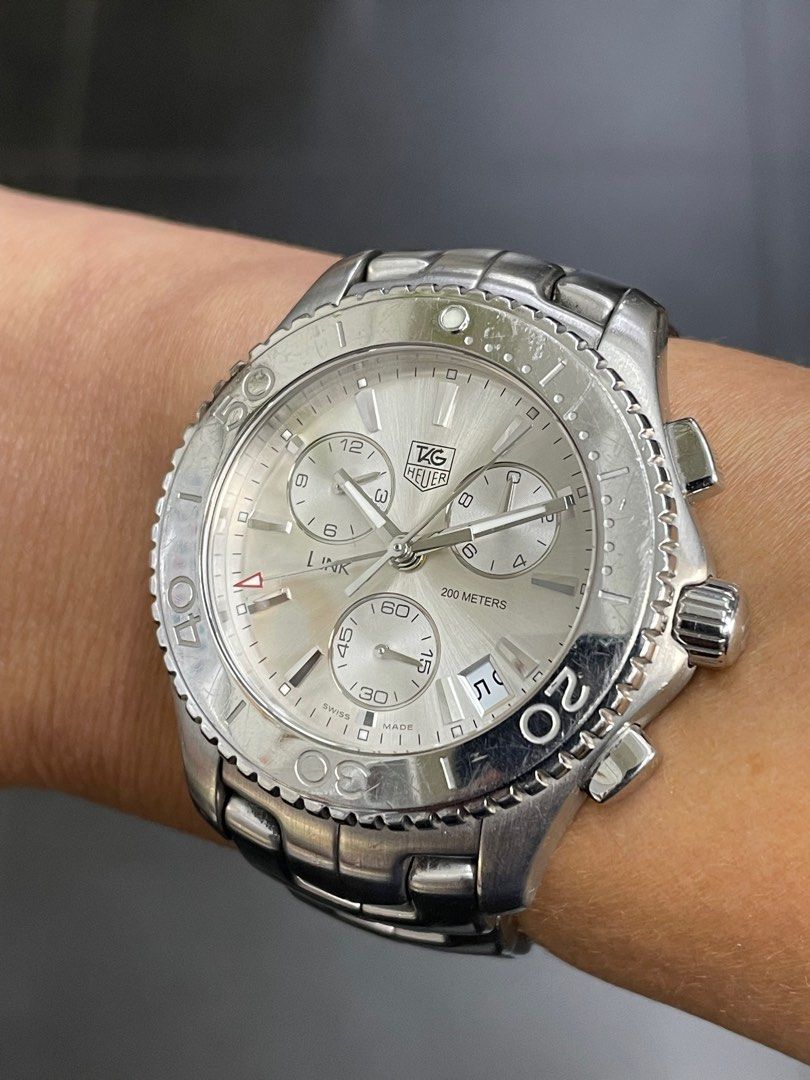 Tag Heuer Link CJ1111 42mm Chronograph Quartz Watch