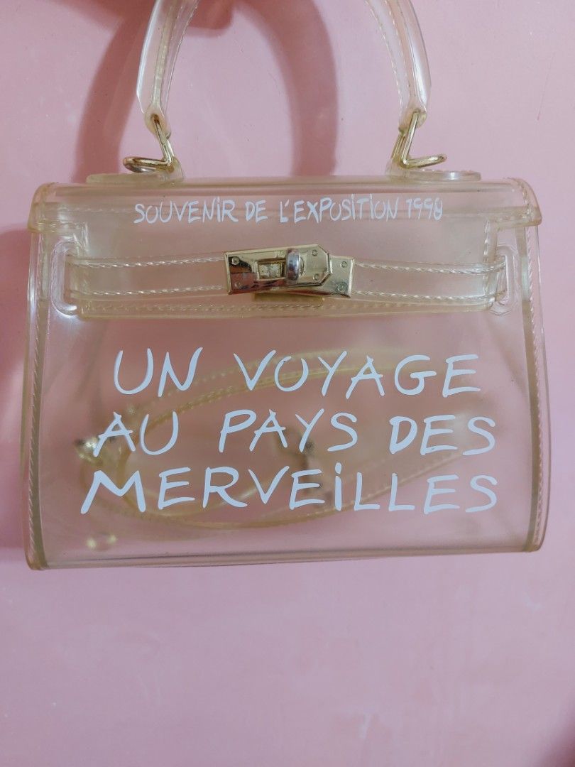 Transparent Kelly Style Top Handle Slingbag For concert Women s Fashion Bags Wallets Cross body Bags on Carousell