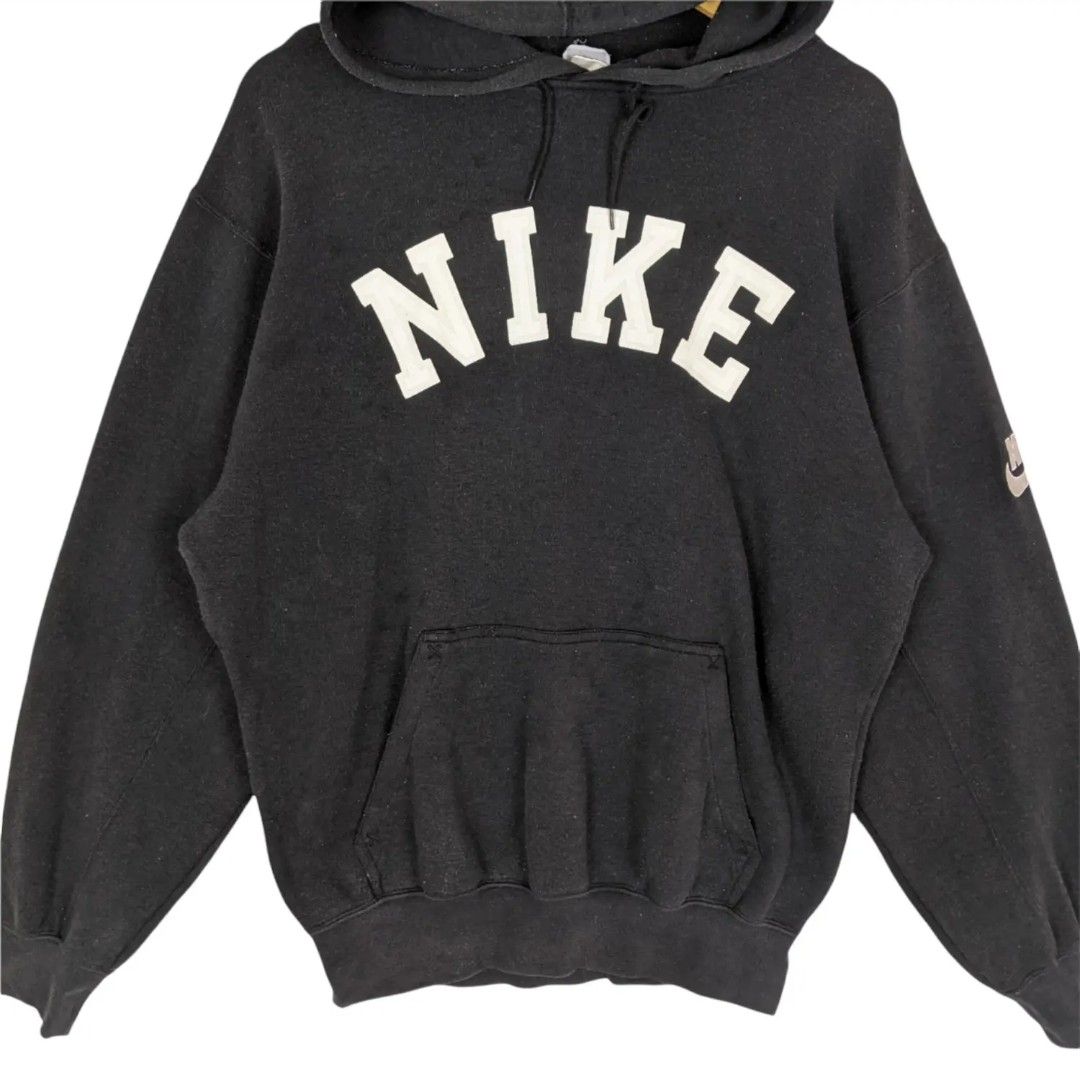 Vintage 90 s NIKE Big Spell Out Logo Hoodie Men s Fashion Tops Sets Hoodies on Carousell