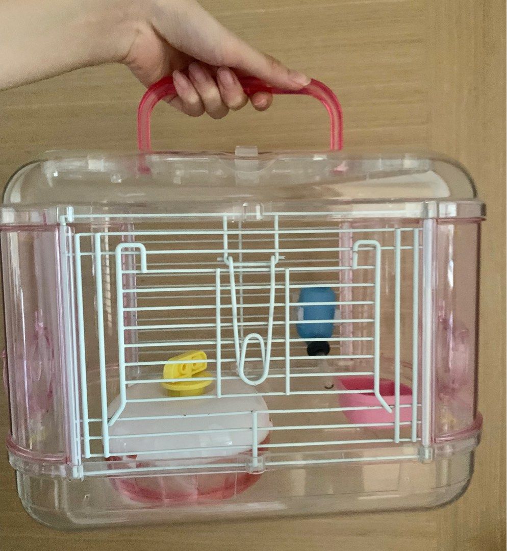 Wild Sanko Lilliphut Hamster Mini Travel Cage Pink