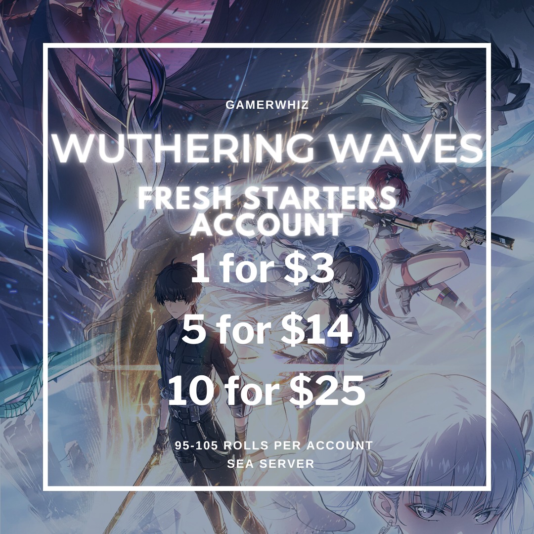 Wuthering Waves Starter Accounts, Video Gaming, Gaming Accessories, InGame Products on Carousell