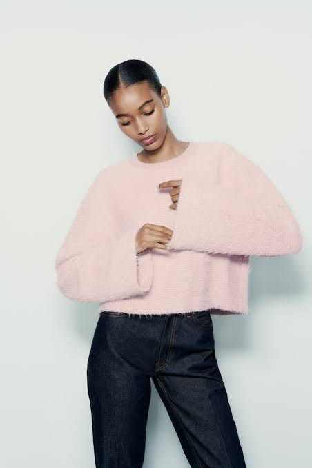 Zara Brandnew with Tag Faux Fur Sweater Women s Fashion Coats Jackets and Outerwear on Carousell