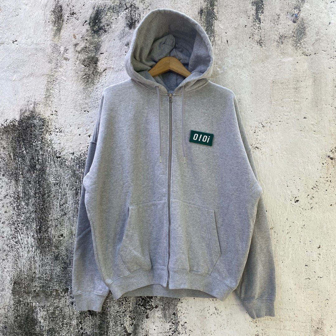 Ziphoodie 5252 by O oi Size XL Jaket Zipper hoodie Fesyen Pria Pakaian Atasan di Carousell