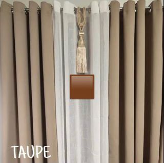 1pc 6FT Blackout Curtain (Taupe Color)