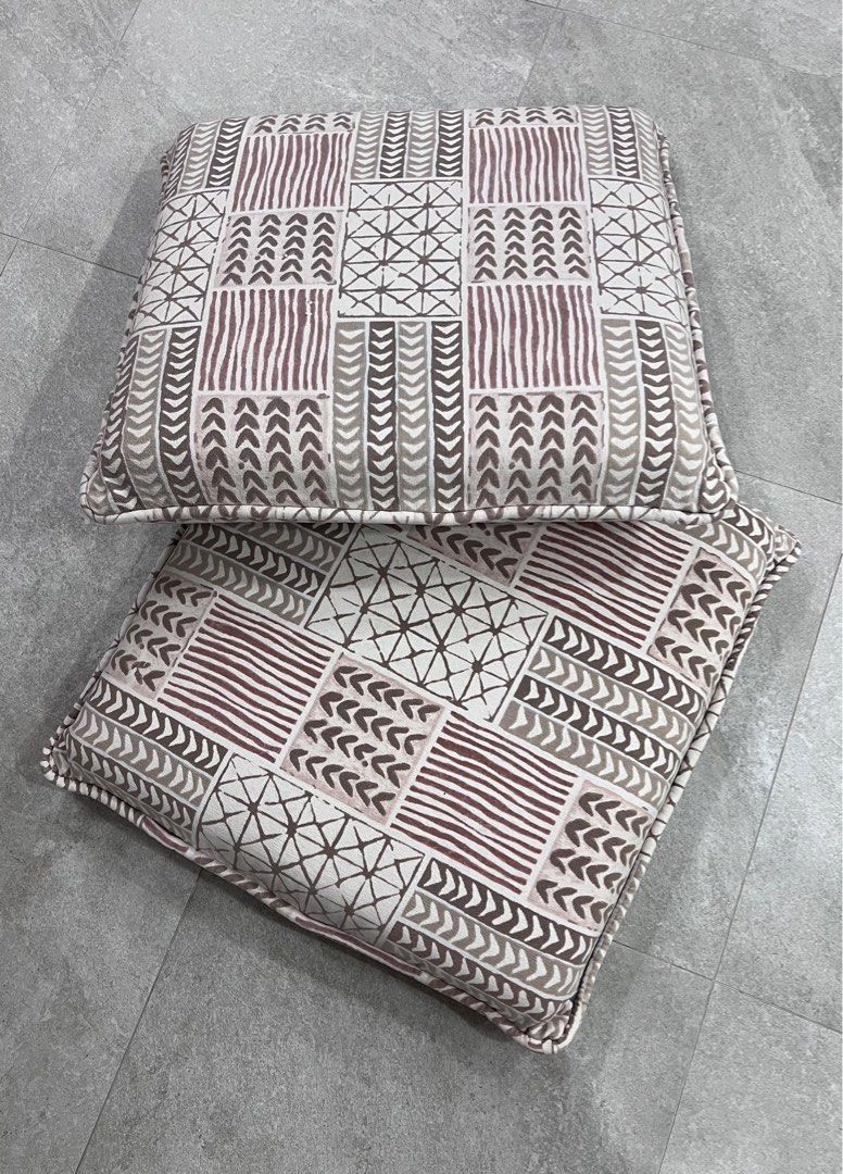 2 Large 65cm x 65cm and Firm Cushions with Covers Furniture Home Living Home Decor Cushions Throws on Carousell