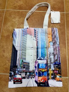 帆布袋 香港風情 港島電車 Hong Kong  tram tote bag souvenir 64192809547267110