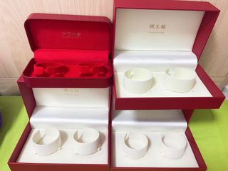 ￼周大福 六福 珠寶 龍鳳鈪盒 首飾盒64179409769218110