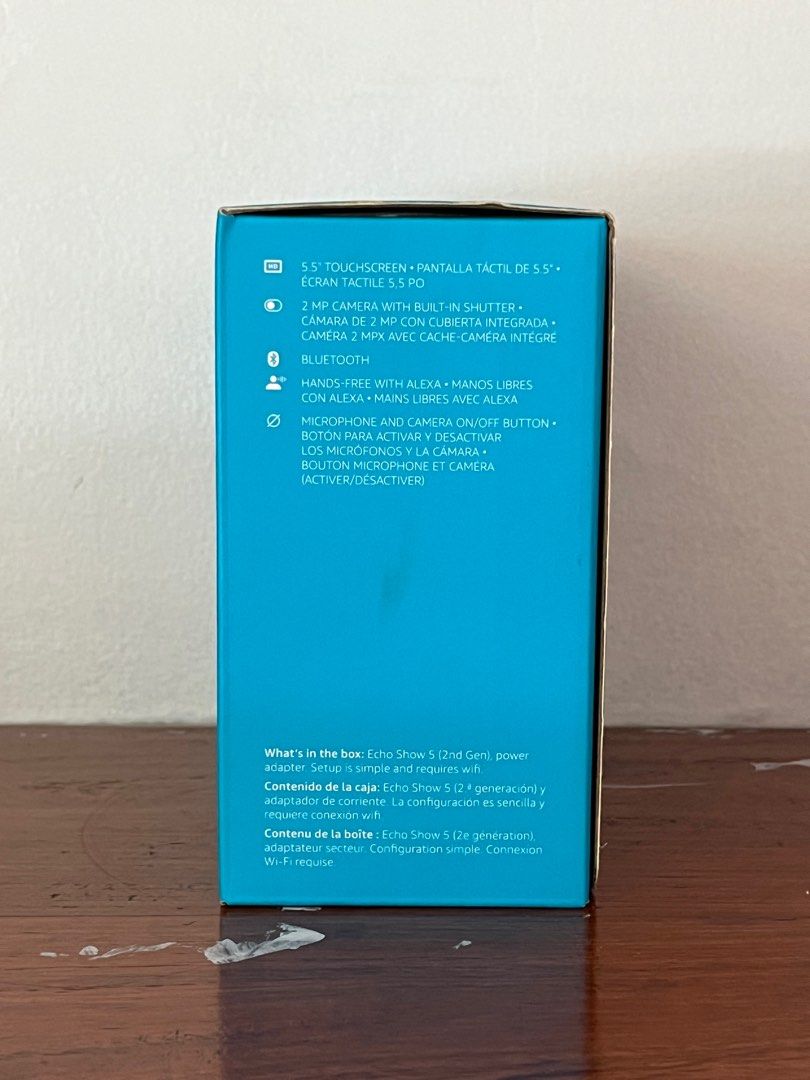 AMAZON ECHO SHOW 5 (2nd Gen) (Category: Entertainment Systems & Smart Home Devices) located in Quezon City. Submitted by techsol (Listing ID 1307435497, Image 2). Description: Its vibrant 5.5-inch display delivers crisp visuals, perfect for streaming videos, making video calls, or checking the weather at a glance. .