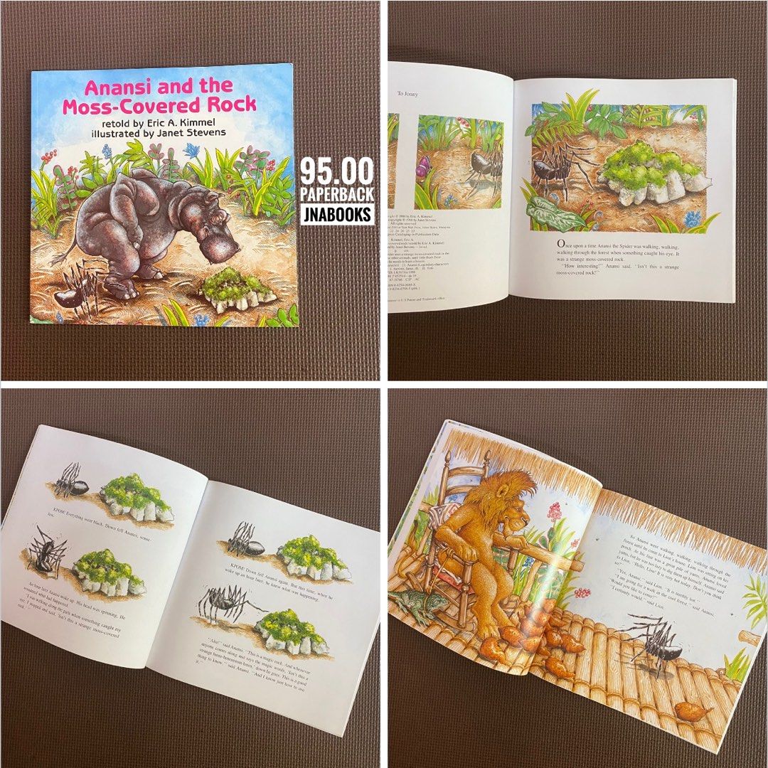 Anansi and the Moss covered rock (Category: Storybooks) located in Marikina City. Submitted by jnabooks (Listing ID 1307513032, Image 1). Description: Paperback Can send more photos.